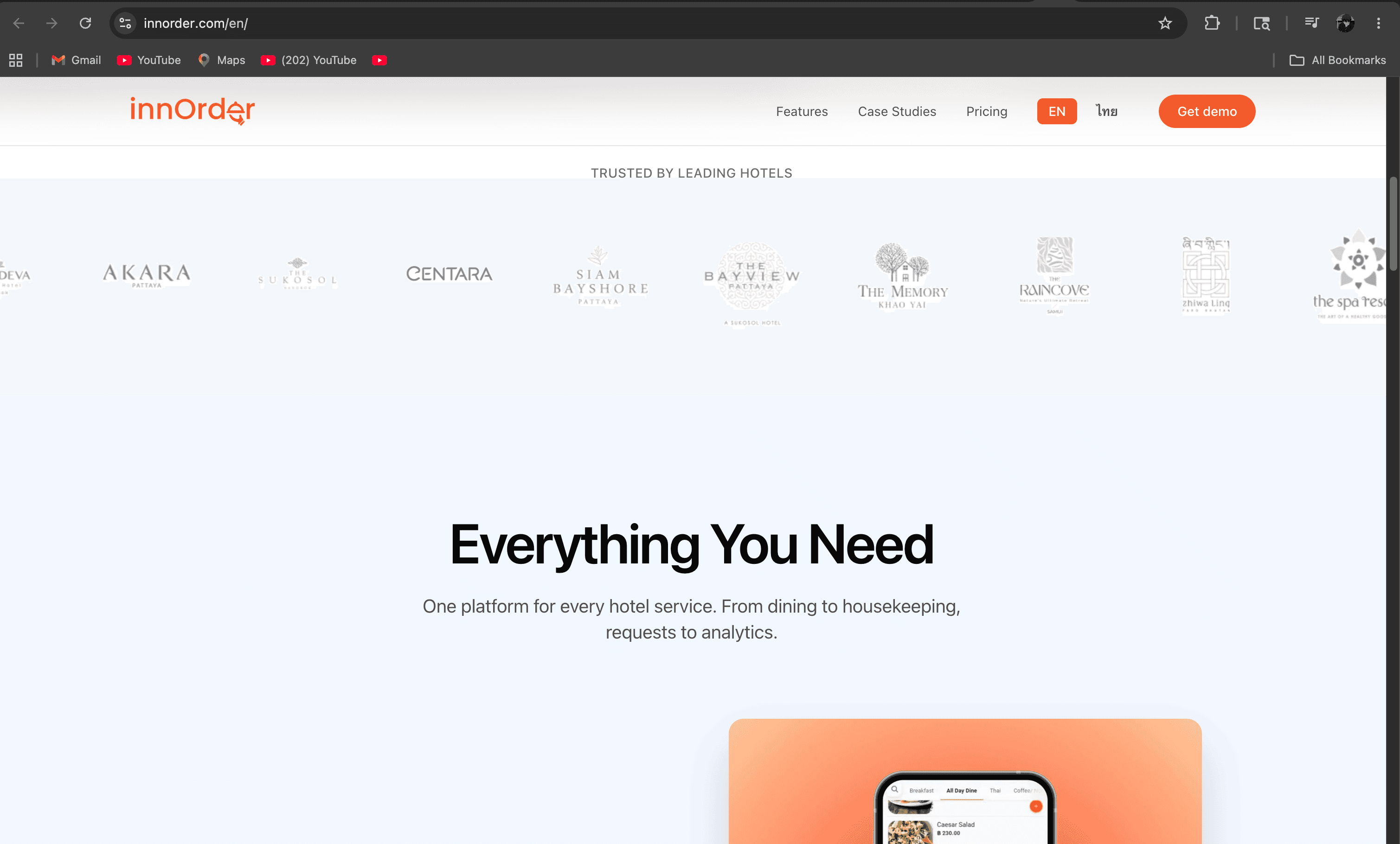 innorder — Product Landing Page screenshot 2