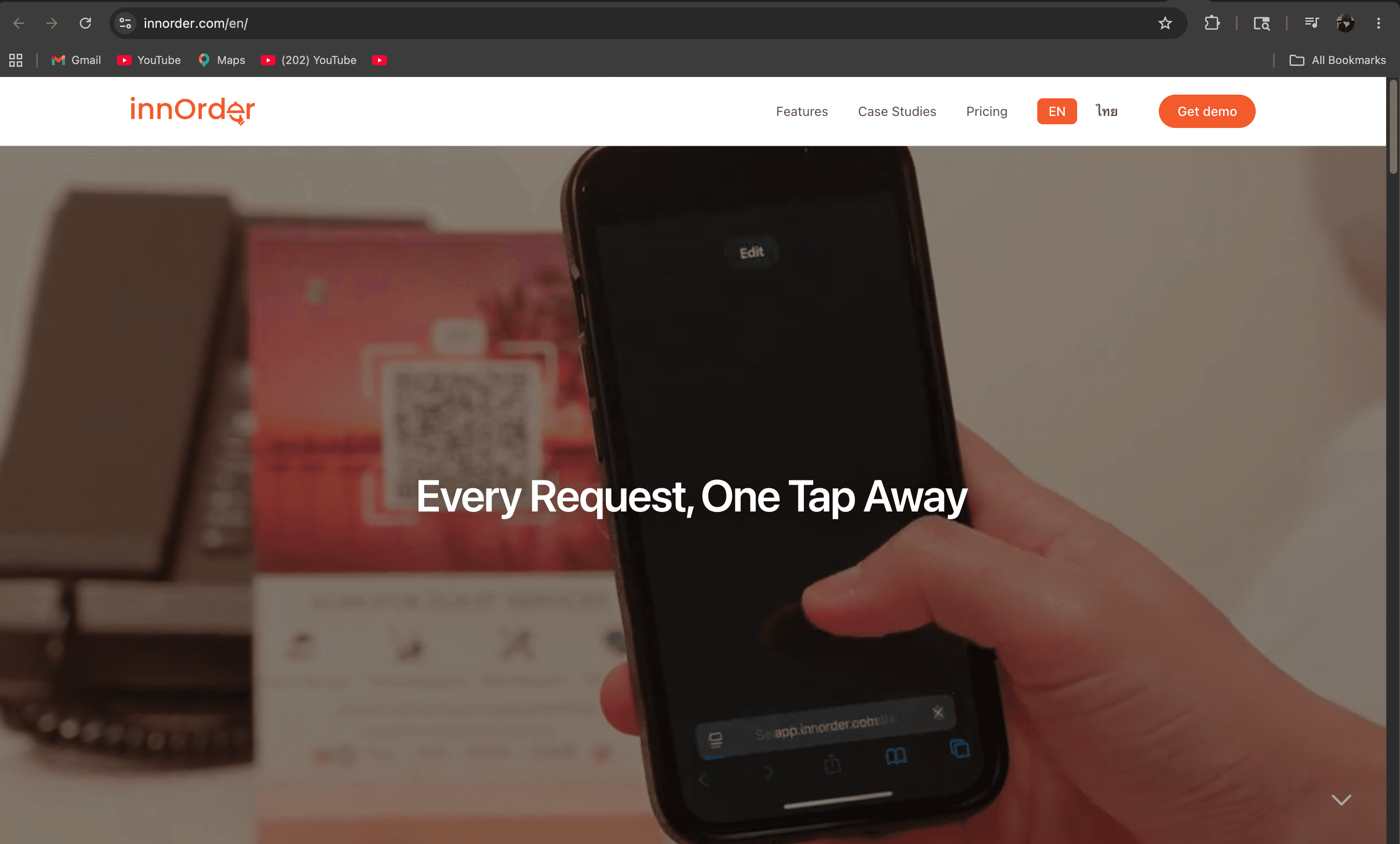 innorder — Product Landing Page screenshot 1