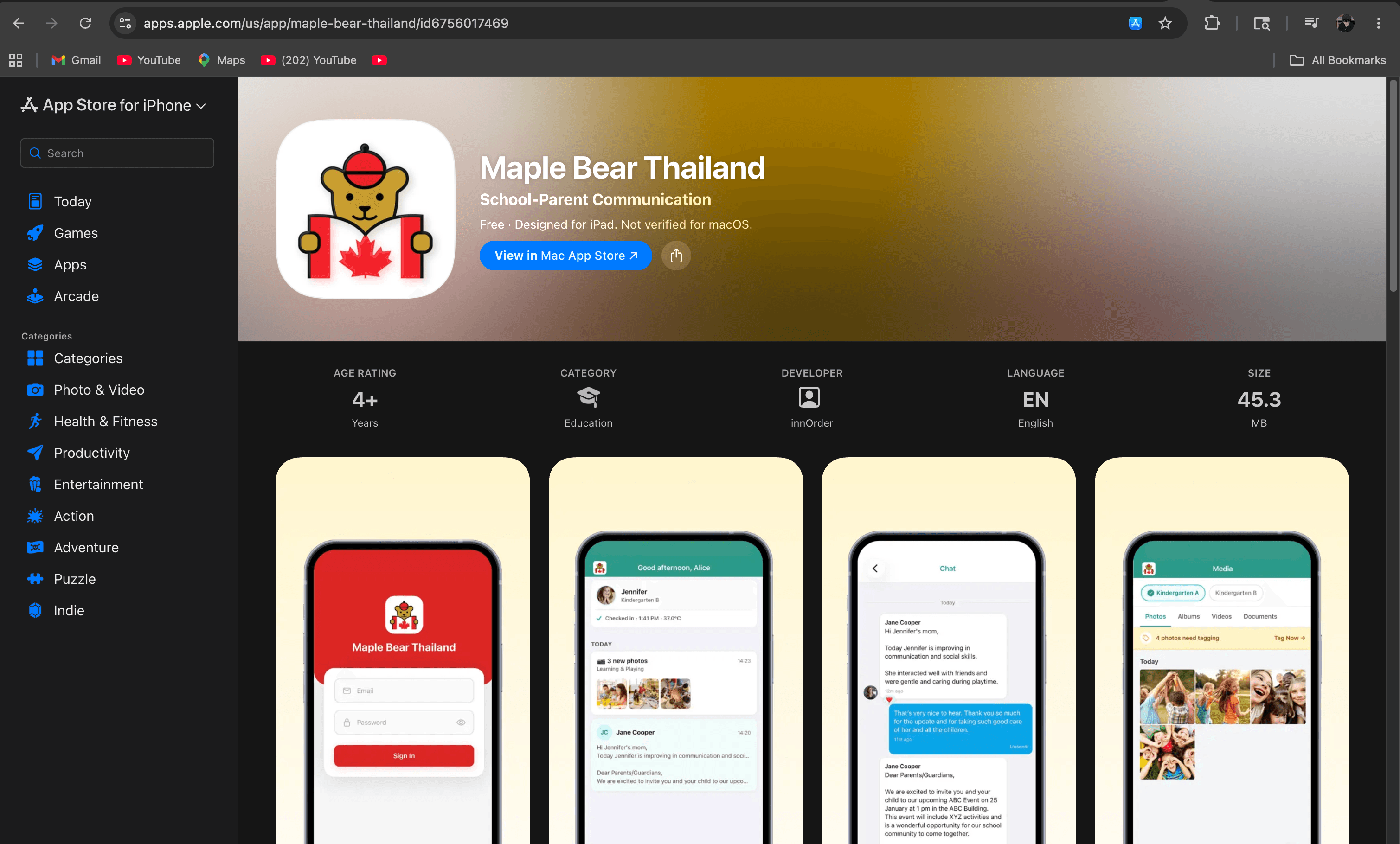 Maple Bear Thailand — School App screenshot 1
